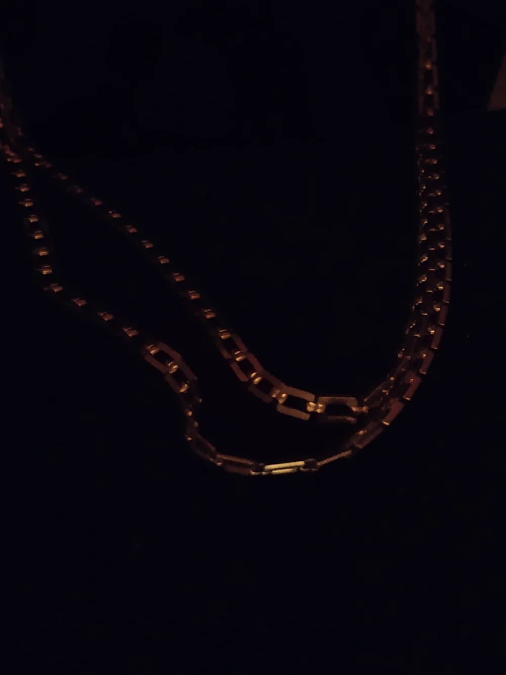 Elegant Women's Burnish Box-Link Necklace